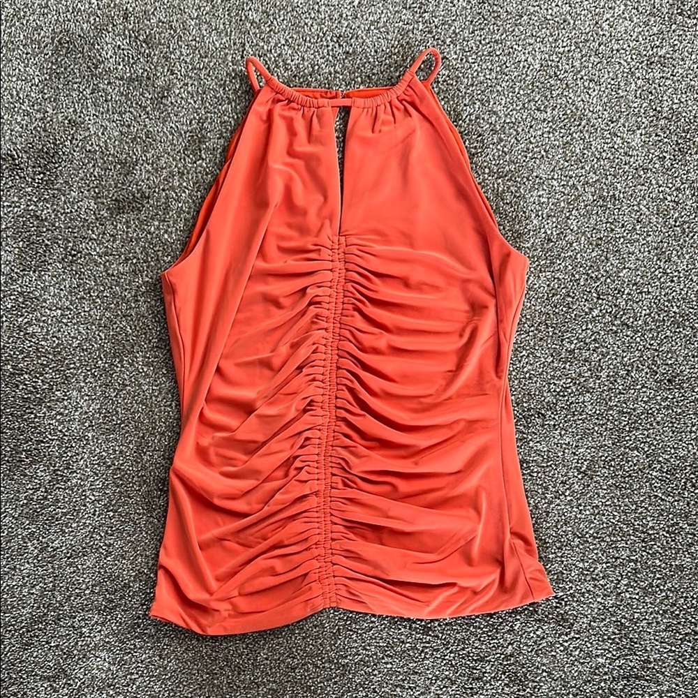 Women's Ruched Halter Top - Picture 1 of 4